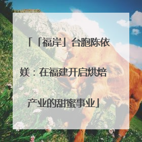 「福岸」台胞陈依媄：在福建开启烘焙产业的甜蜜事业
